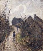 Camille Pissarro Steep road at Osny oil painting
